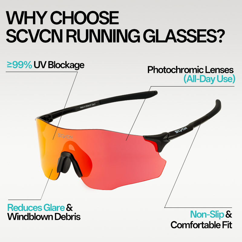 SCVCN Photochromic Rimless Sun - Mountain Biking Sport recension och pris