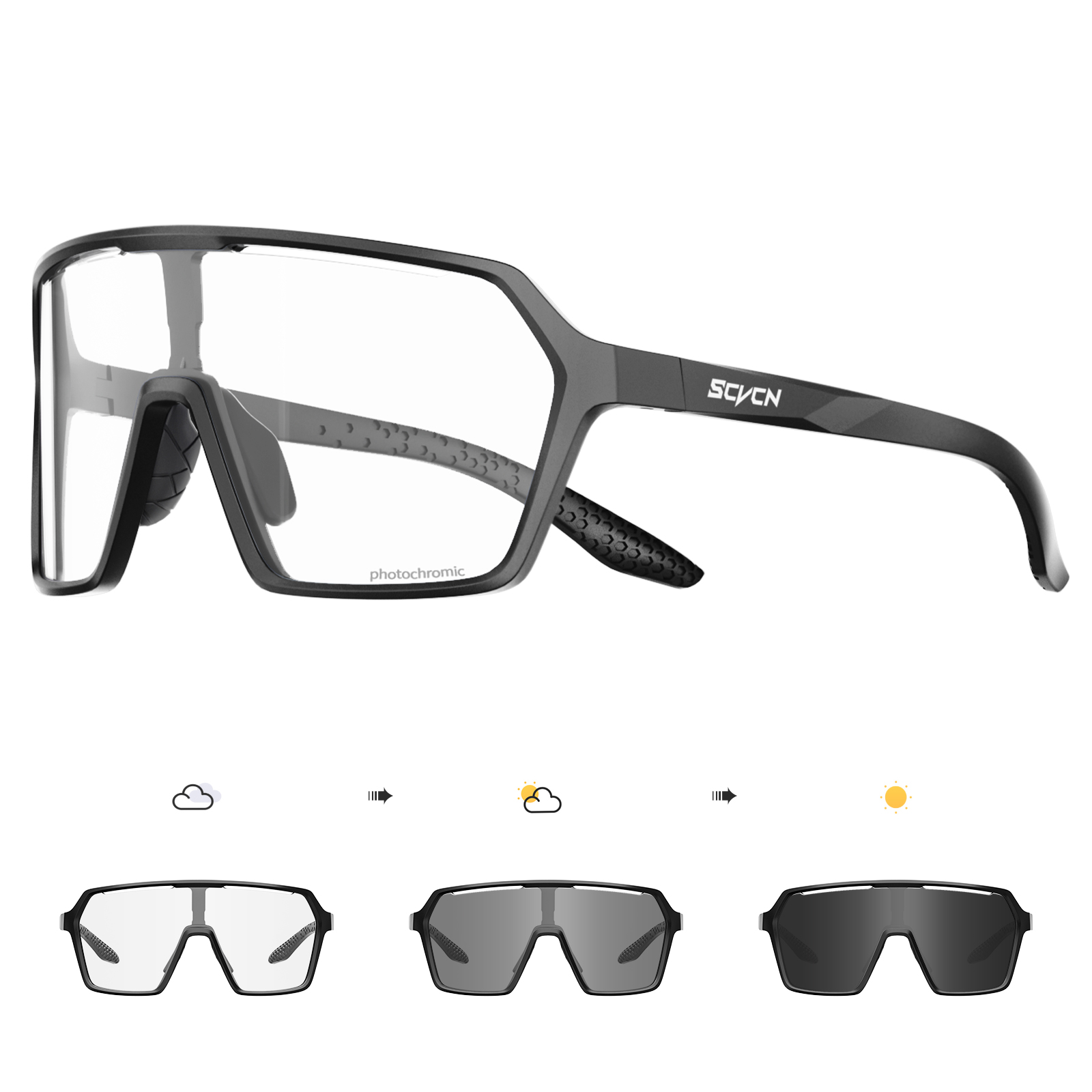 SCVCN Hot Cycling Photochromic - Mountain Biking Glasses recension och pris