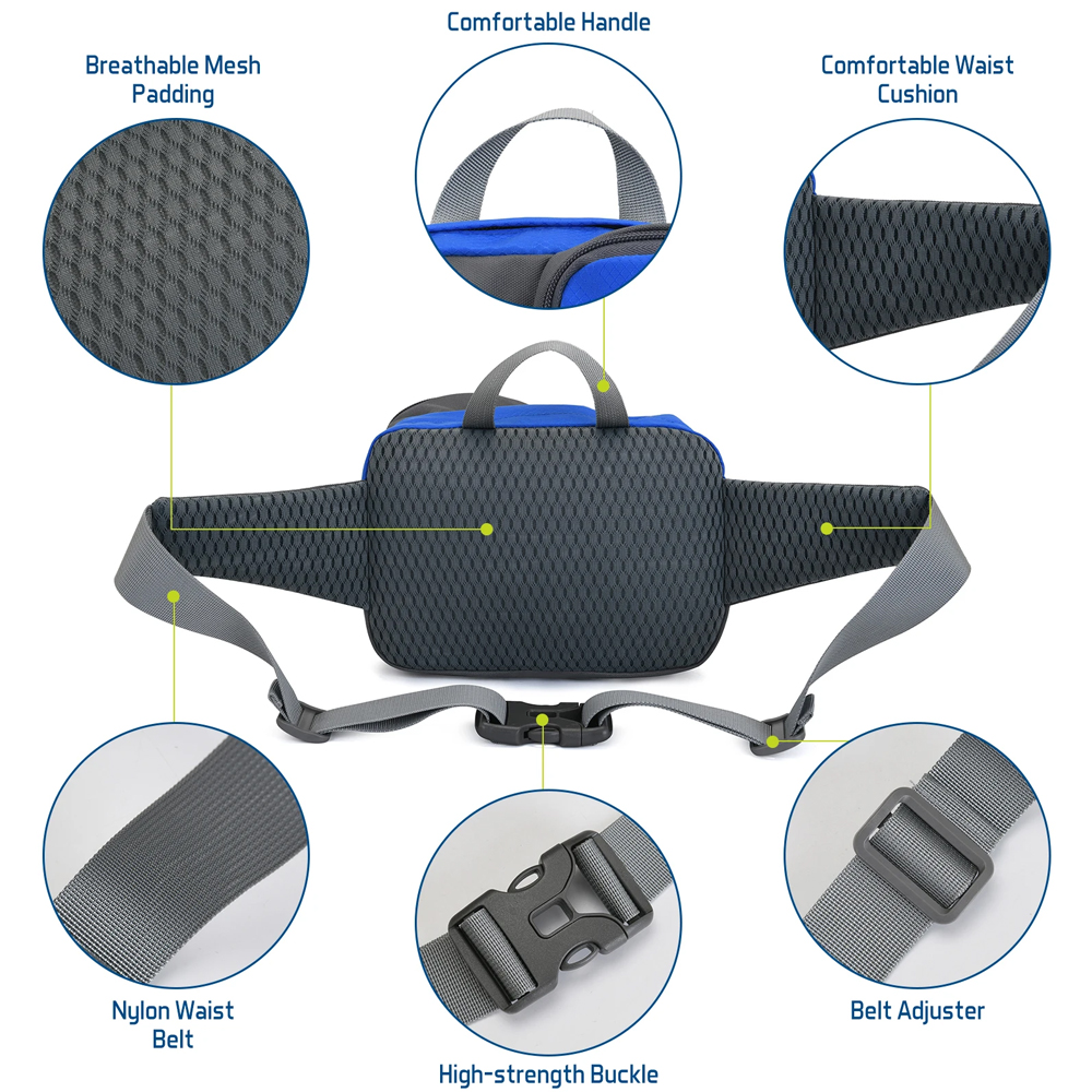1PCSFanny Pack Waist Bag - Uni - Mountain Biking Hip Pack recension och pris