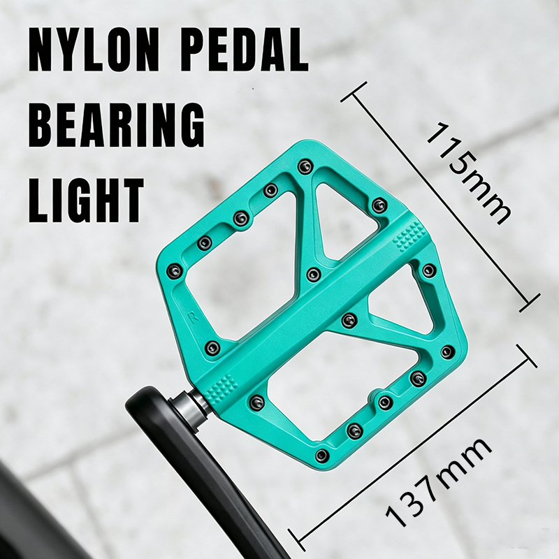 Nylon Bicycle Pedals MTB Platf - Pedal Platform Flat recension och pris