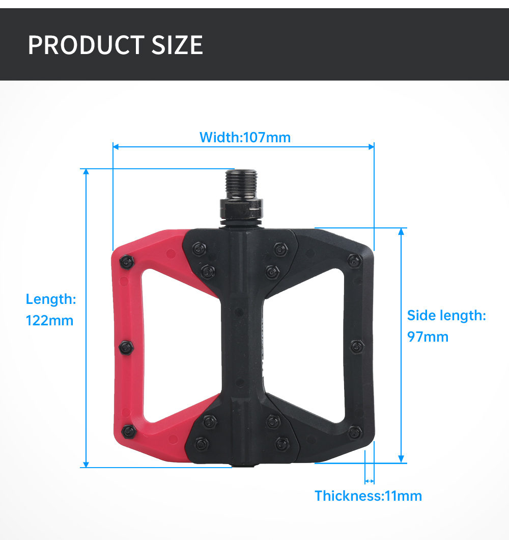 RACEOWKR Bicycle Pedals MTB Ny - Pedal Platform Flat recension och pris