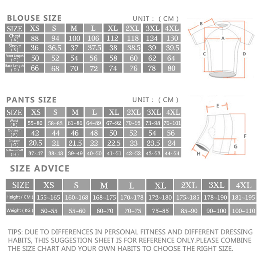 Rvouei Cycling jersey Sets Men - Mountain Biking Uniform recension och pris