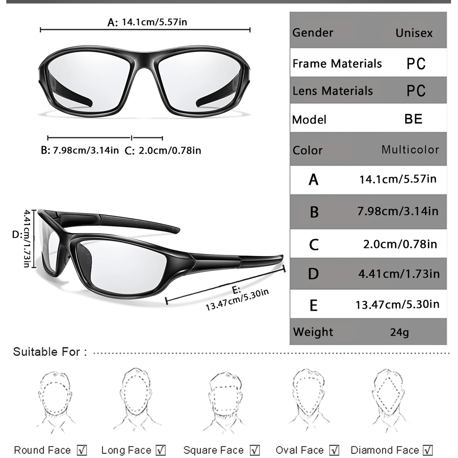 Photochromic Glasses Bicycle E - Mountain Biking Glasses recension och pris