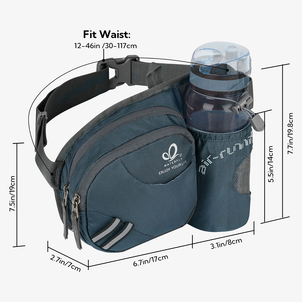 WATERFLY Fanny Pack Waist Bag  - Mountain Biking Hip Pack recension och pris