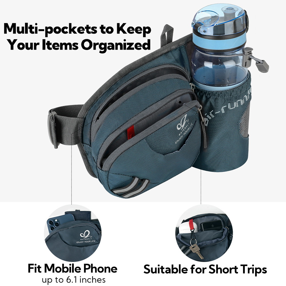 WATERFLY Fanny Pack Waist Bag  - Mountain Biking Hip Pack recension och pris